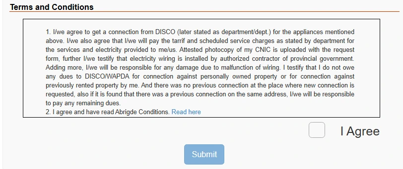 LESCO New Connection 11 LESCO New Connection Applicant Particulars step 5 image