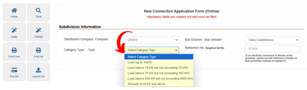 LESCO New Connection 4 LESCO New Connection step 4 image e1729882143325