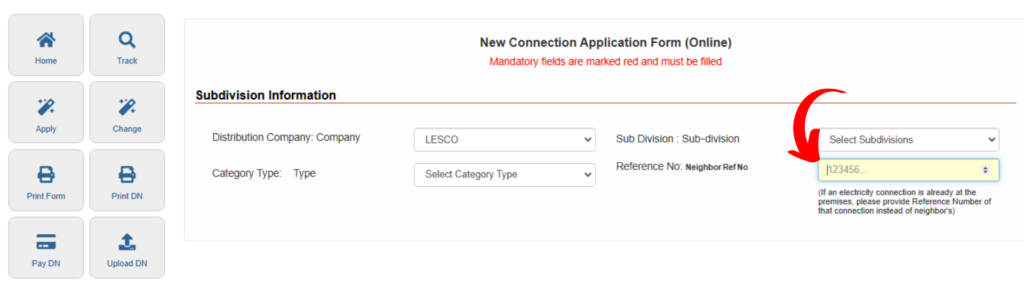 LESCO New Connection 5 LESCO New Connection step 5 image e1729882342774
