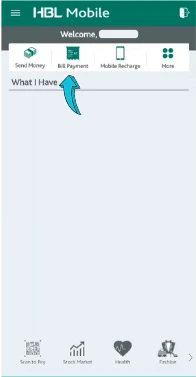 How to Pay LESCO Bill through HBL App 1 Bill Payment button image