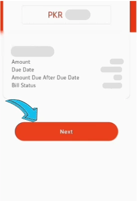 How to Pay LESCO Bill through Credit Card 6 Next button image