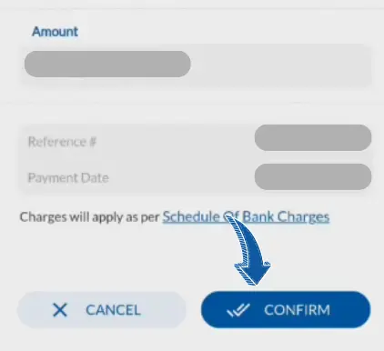 How to Pay LESCO Bill through MCB Live 6 Click Confirm button image